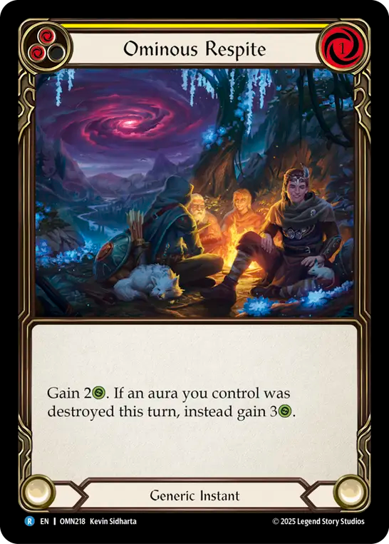 Ominous Respite (Yellow) OMN218 (Omens of the Third Age)
