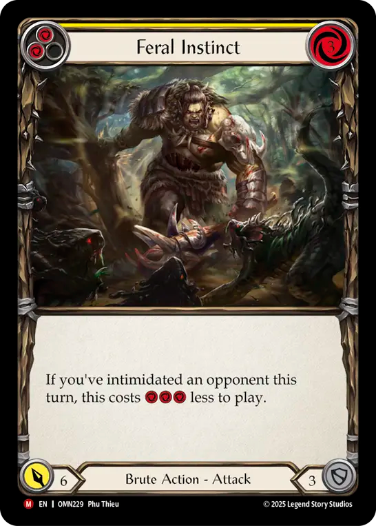 Feral Instinct (Yellow) OMN229 (Omens of the Third Age)