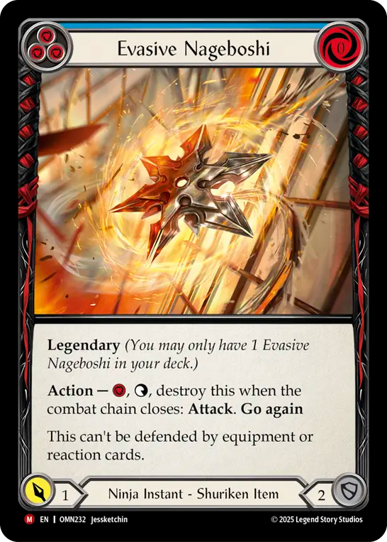 Evasive Nageboshi (Blue) OMN232 (Omens of the Third Age)