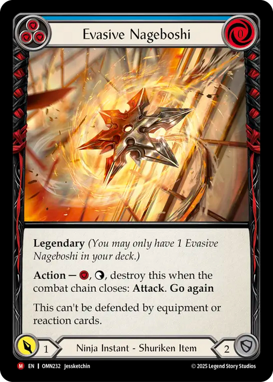 Evasive Nageboshi (Blue) OMN232 (Omens of the Third Age)