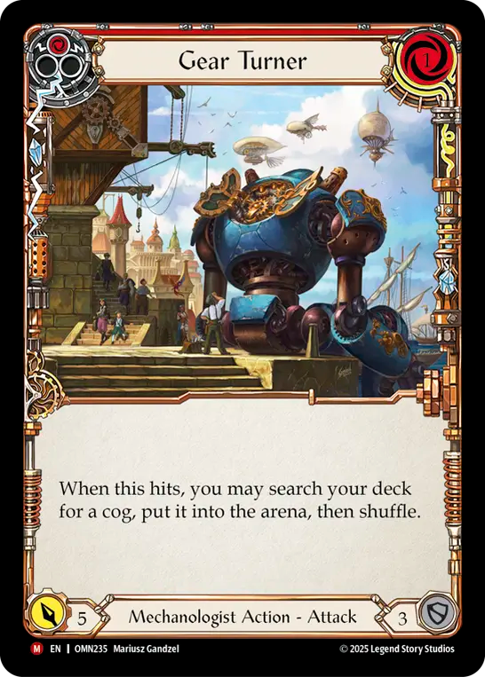 Gear Turner (Red) OMN235 (Omens of the Third Age)
