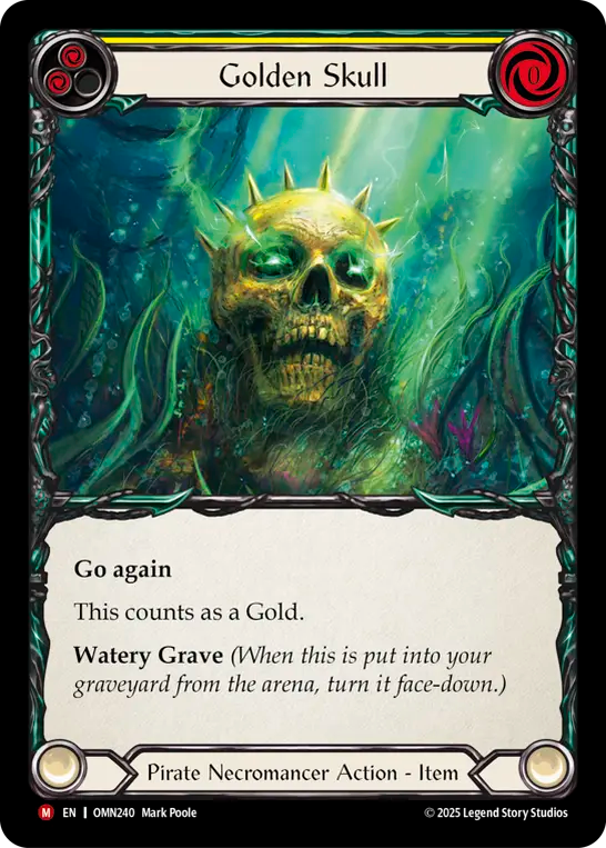 Golden Skull (Yellow) OMN240 (Omens of the Third Age)
