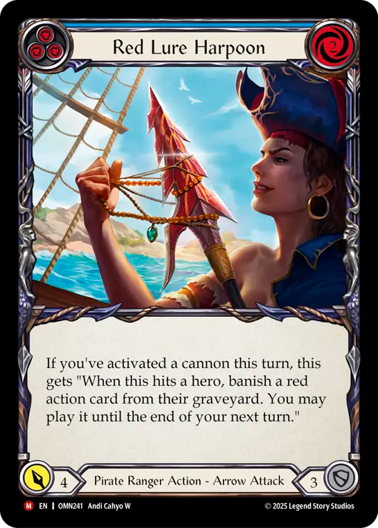 Red Lure Harpoon (Blue) OMN241 (Omens of the Third Age)