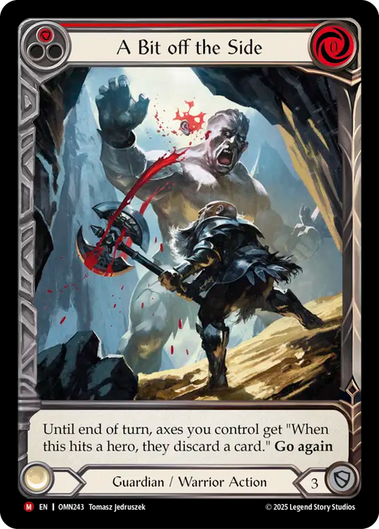 A Bit off the Side Extended Art Cold Foil (Red) OMN243 (Omens of the Third Age)