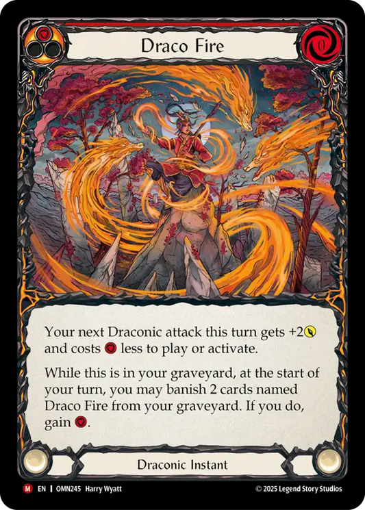 Draco Fire Rainbow Foil (Red) OMN245 (Omens of the Third Age)