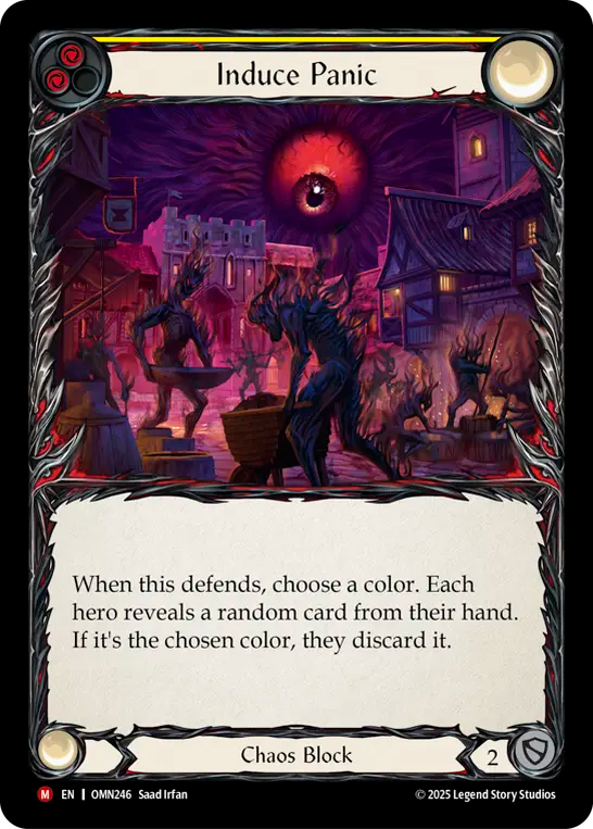 Induce Panic (Yellow) OMN246 (Omens of the Third Age)