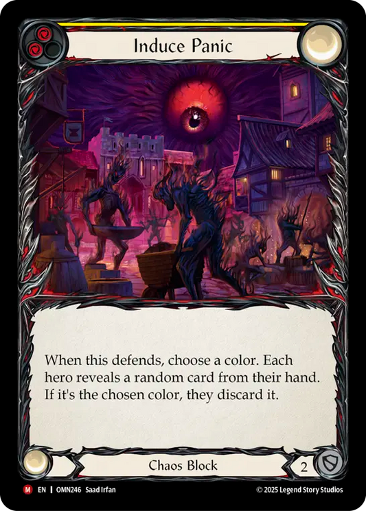 Induce Panic (Yellow) OMN246 (Omens of the Third Age)