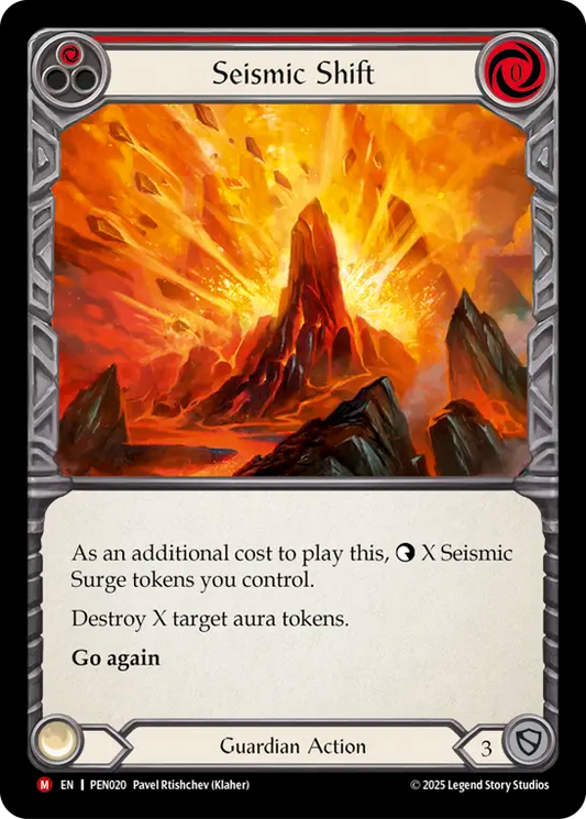 Seismic Shift Rainbow Foil (Red) PEN020 (Compendium of Rathe)