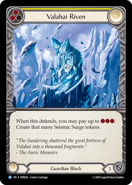 Valahai Riven Rainbow Foil (Yellow) PEN022 (Compendium of Rathe)