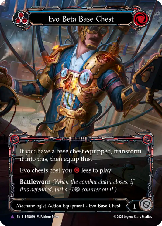 Evo Beta Base Chest Cold Foil (Blue) PEN069 (Compendium of Rathe)