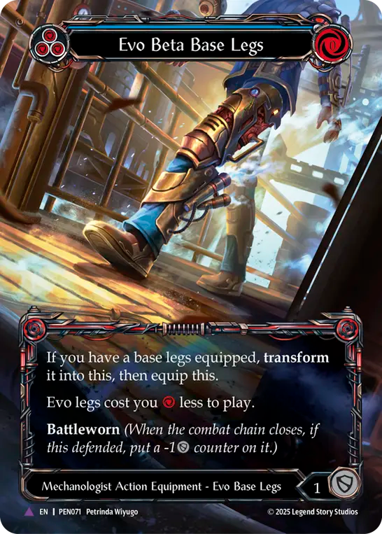 Evo Beta Base Legs Cold Foil (Blue) PEN071 (Compendium of Rathe)