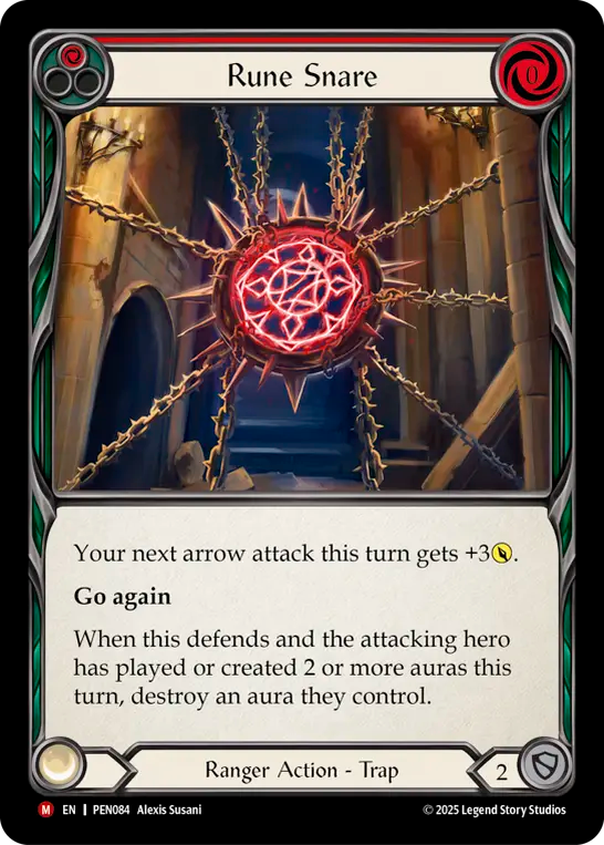 Rune Snare (Red) PEN084 (Compendium of Rathe)