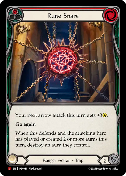 Rune Snare Rainbow Foil (Red) PEN084 (Compendium of Rathe)