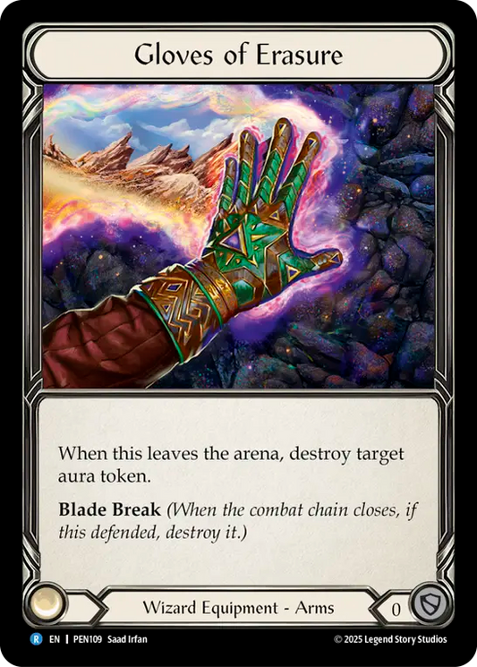 Gloves of Erasure Cold Foil PEN109 (Compendium of Rathe)