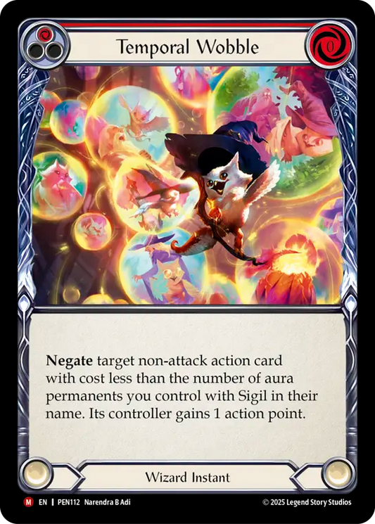Temporal Wobble Rainbow Foil (Red) PEN112 (Compendium of Rathe)