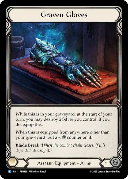 Graven Gloves Cold Foil PEN139 (Compendium of Rathe)