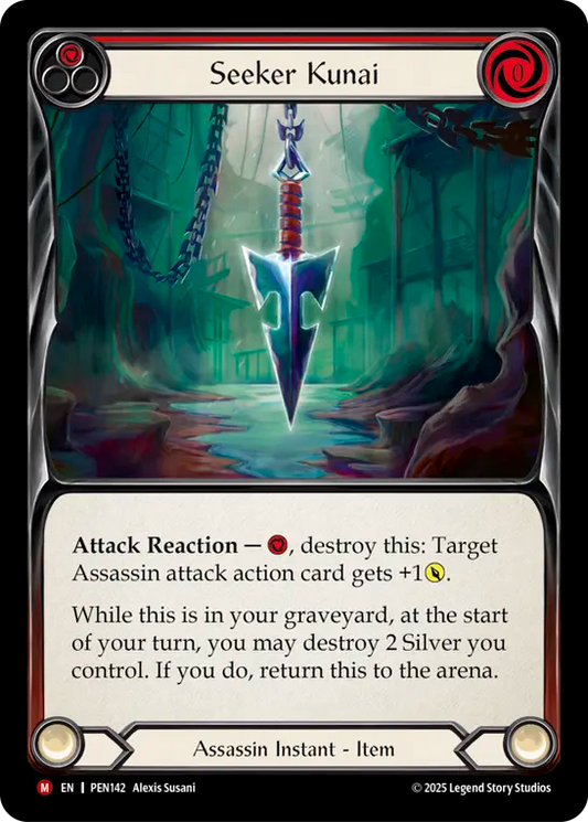 Seeker Kunai (Red) PEN142 (Compendium of Rathe)