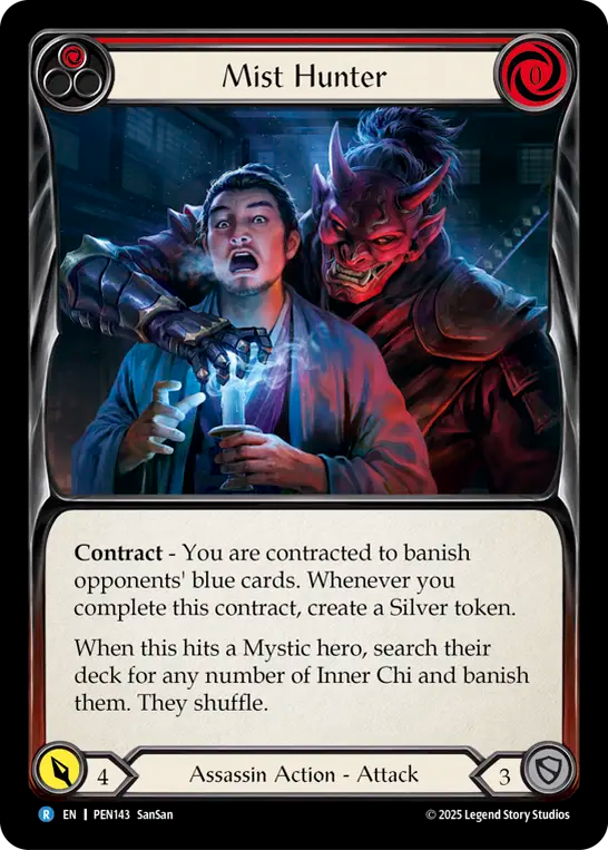 Mist Hunter Rainbow Foil (Red) PEN143 (Compendium of Rathe)