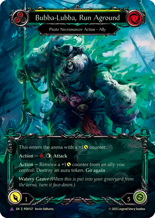 Bubba-Lubba, Run Aground Cold Foil (Yellow) PEN157 (Compendium of Rathe)