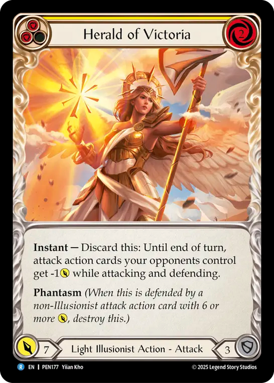 Herald of Victoria Rainbow Foil (Yellow) PEN177 (Compendium of Rathe)