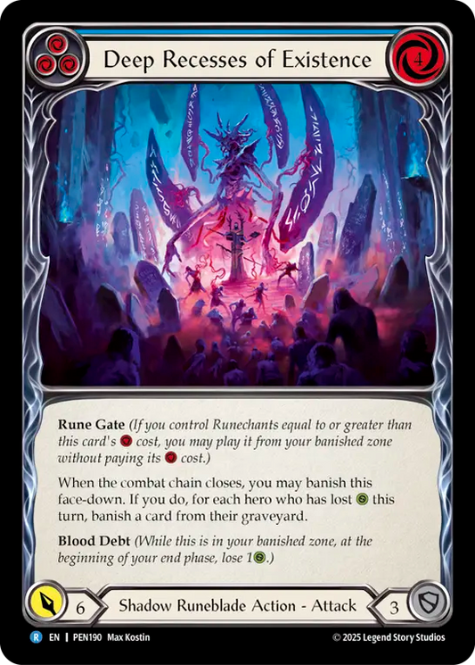 Deep Recesses of Existence Rainbow Foil (Blue) PEN190 (Compendium of Rathe)