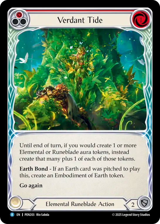 Verdant Tide Rainbow Foil (Red) PEN203 (Compendium of Rathe)