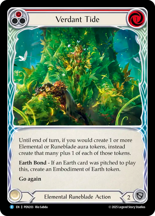 Verdant Tide Rainbow Foil (Red) PEN203 (Compendium of Rathe)