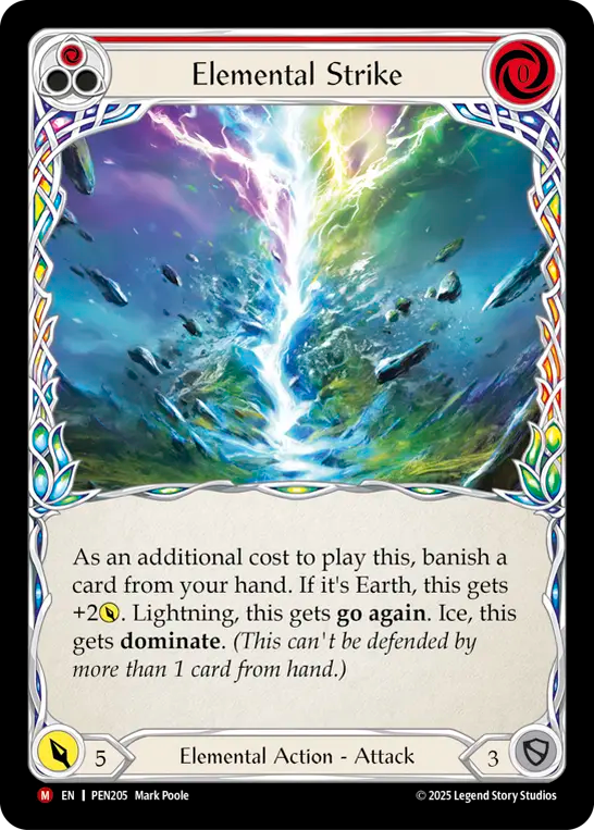 Elemental Strike (Red) PEN205 (Compendium of Rathe)