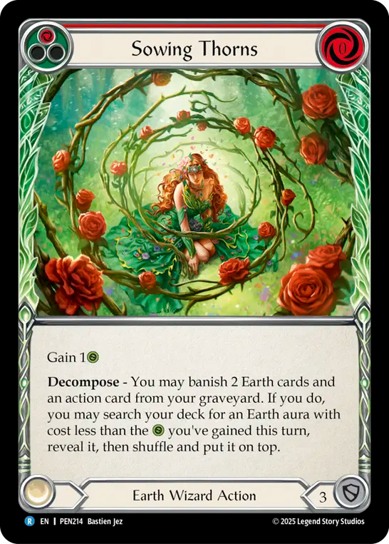 Sowing Thorns Rainbow Foil (Red) PEN214 (Compendium of Rathe)