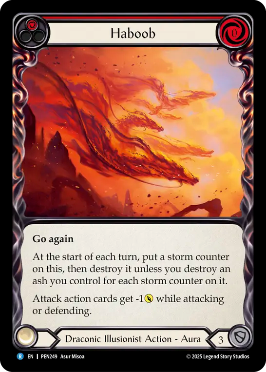 Haboob Rainbow Foil (Red) PEN249 (Compendium of Rathe)