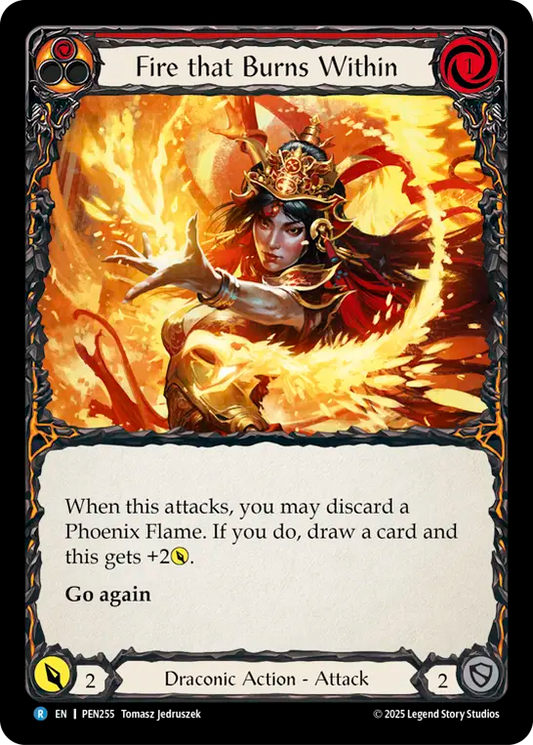 Fire that Burns Within Rainbow Foil (Red) PEN255 (Compendium of Rathe)