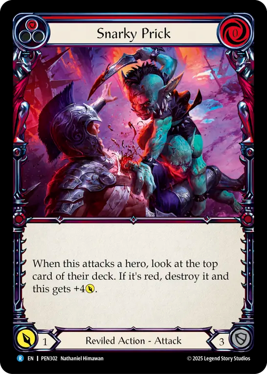 Snarky Prick (Red) PEN302 (Compendium of Rathe)