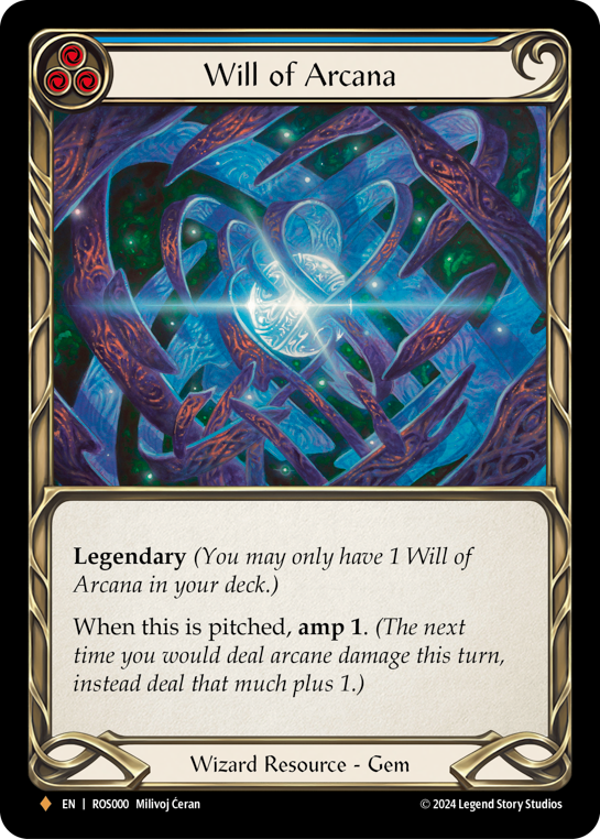 Will of Arcana Rainbow Foil (Blue) ROS000 (Rosetta)