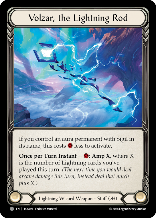 Volzar, the Lightning Rod Cold Foil ROS021 (Rosetta)