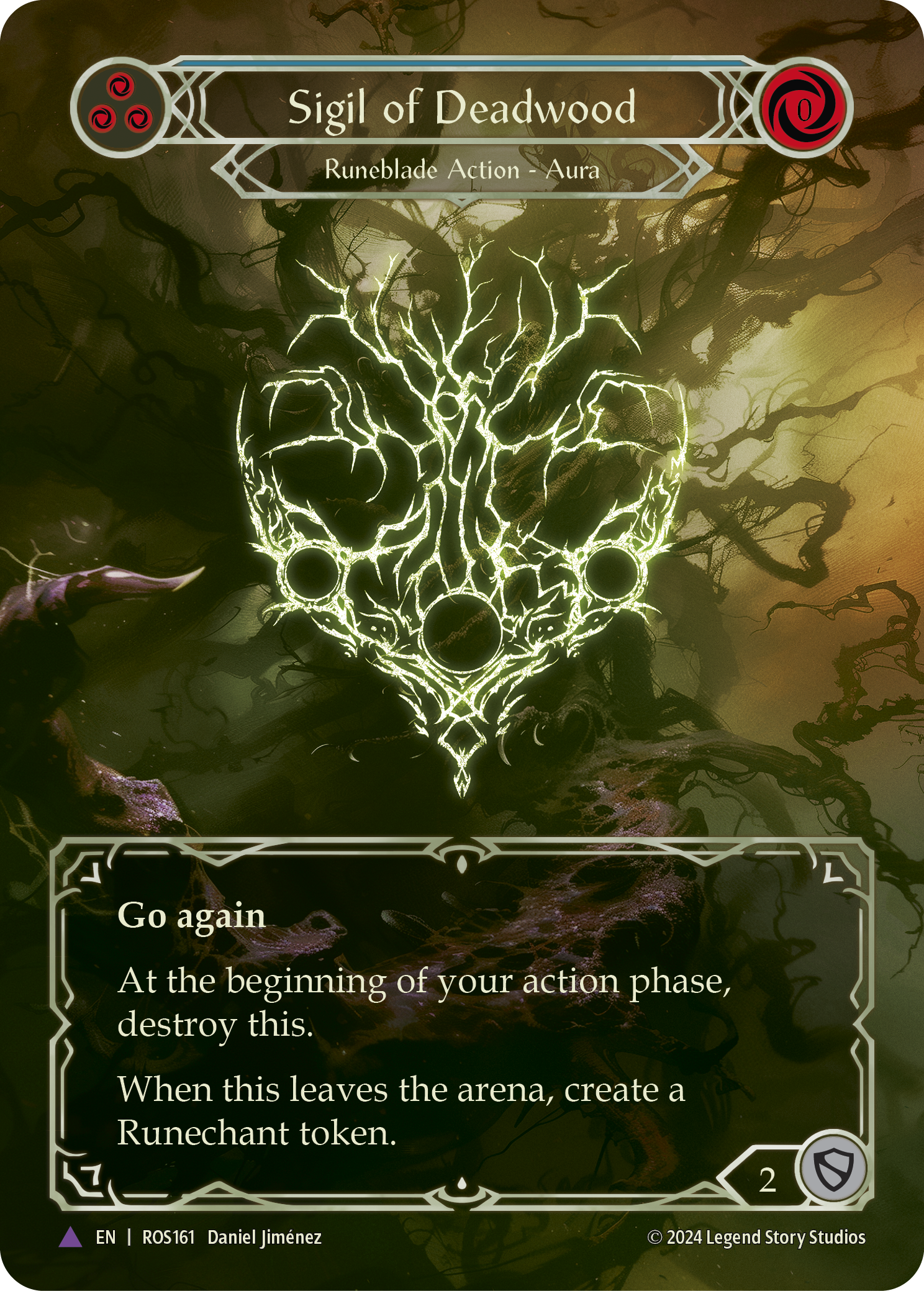 Sigil of Deadwood Cold Foil (Blue) ROS161 (Rosetta)