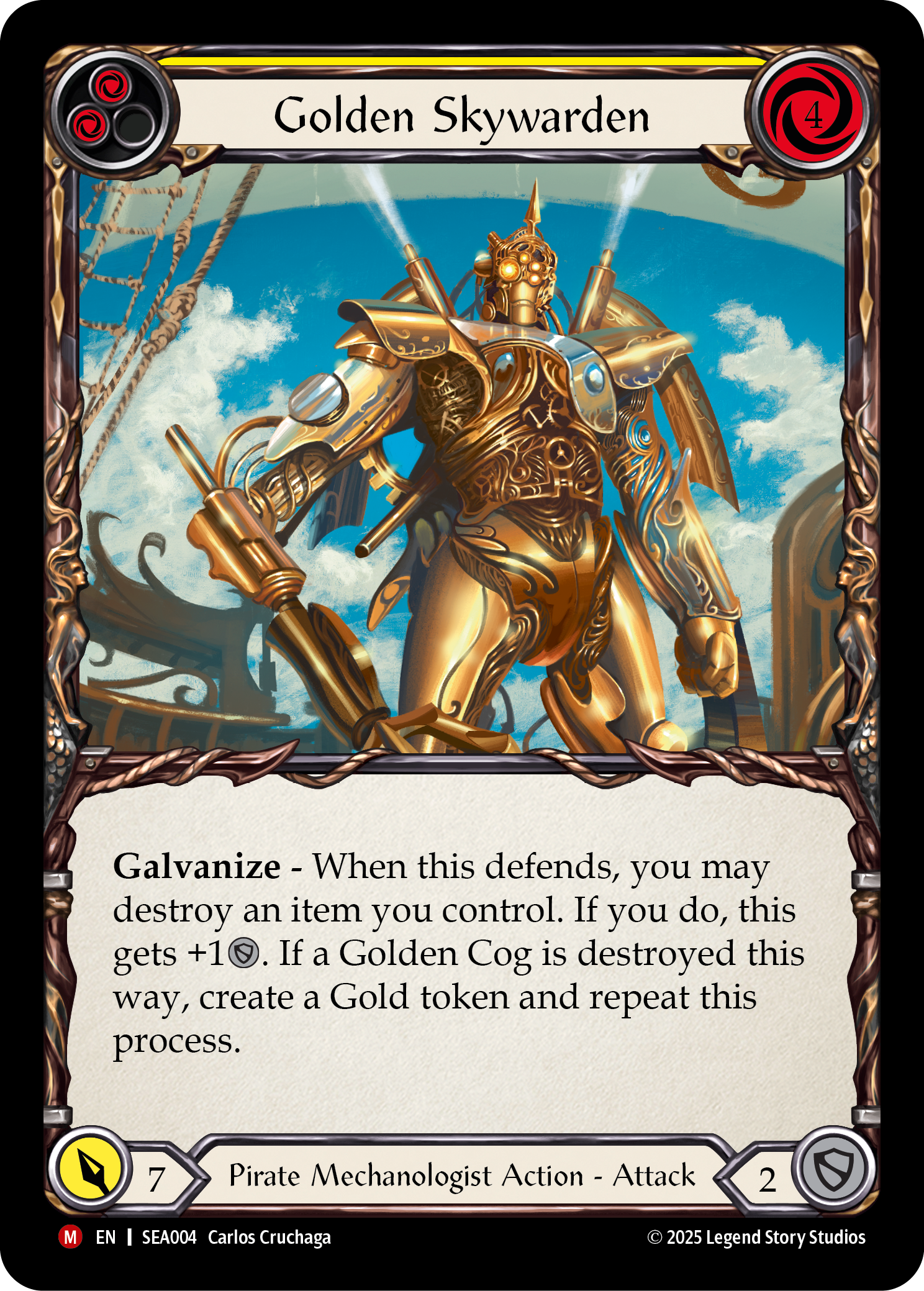 Golden Skywarden (Yellow) SEA004 (High Seas)