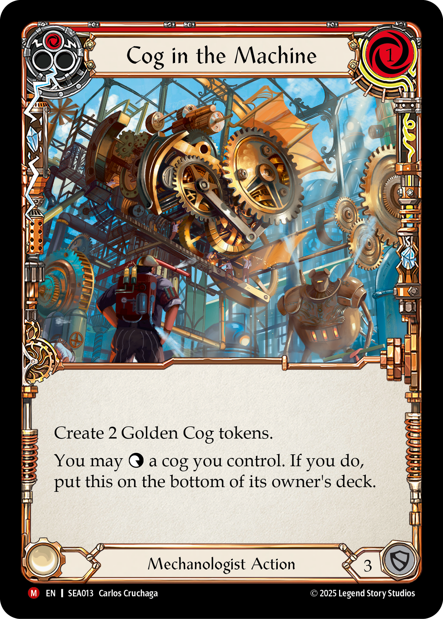 Cog in the Machine (Red) SEA013 (High Seas)