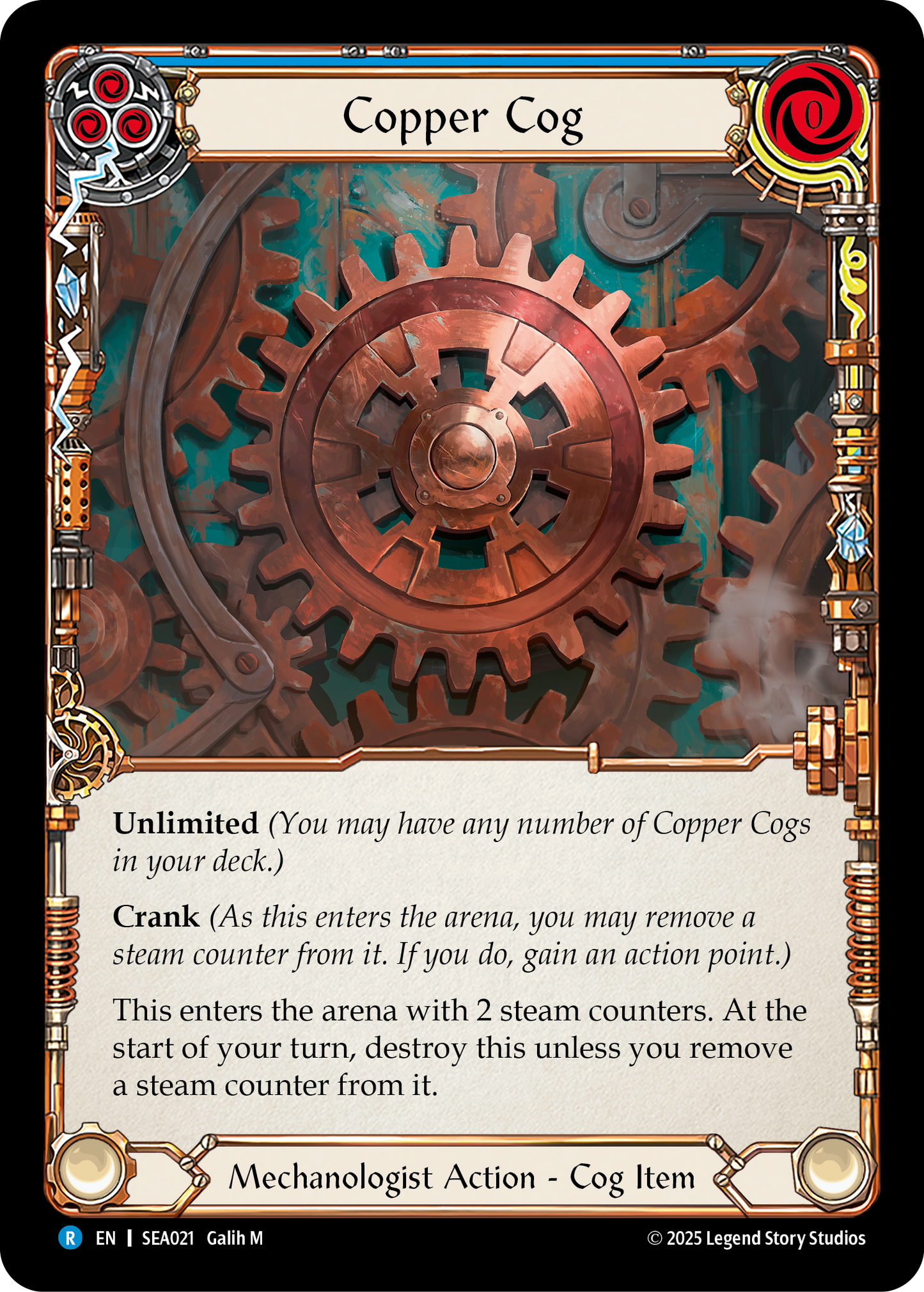Copper Cog Rainbow Foil (Blue) SEA021 (High Seas)