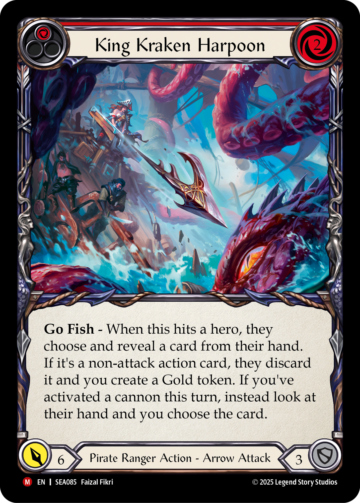 King Kraken Harpoon (Red) SEA085 (High Seas)