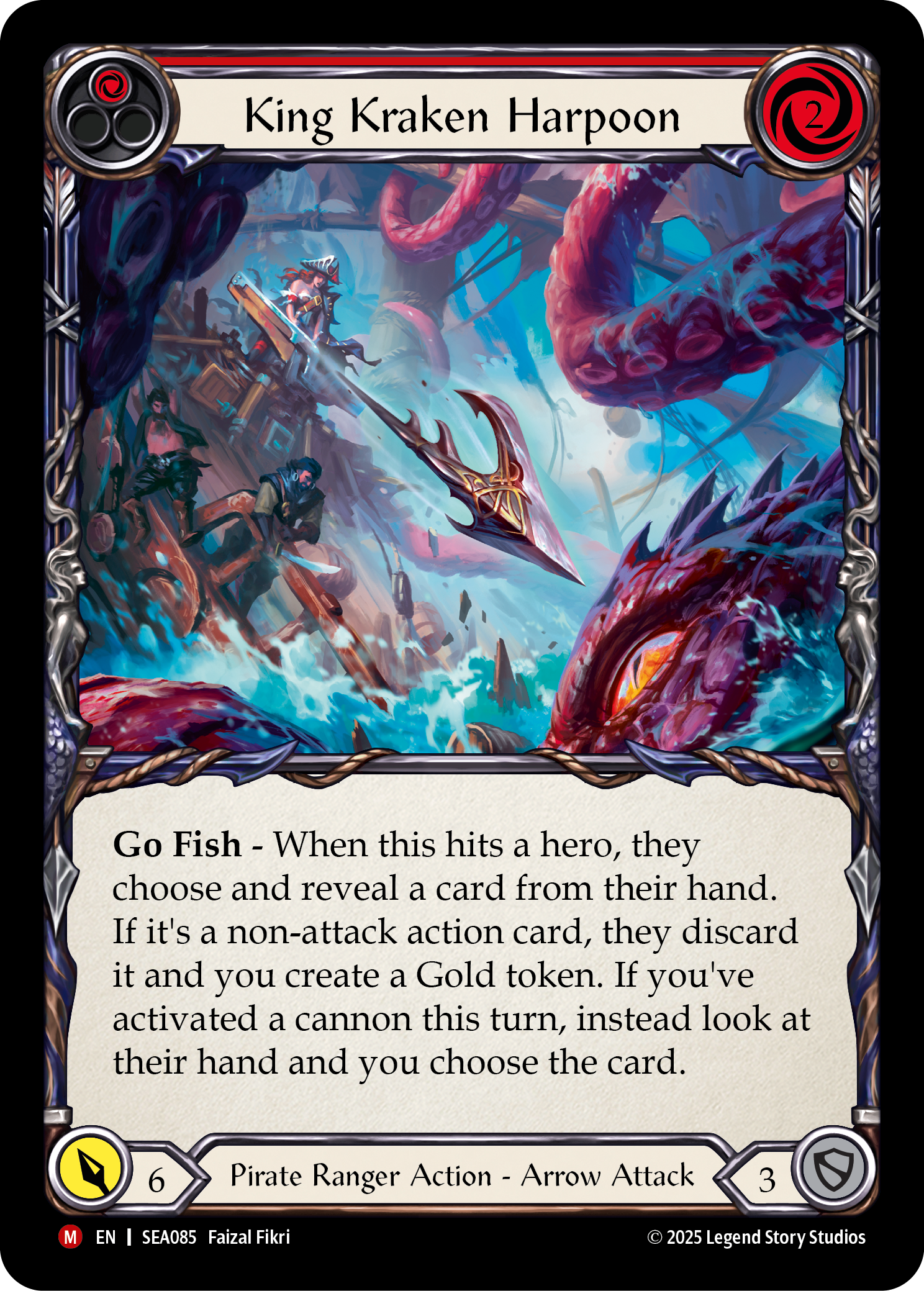 King Kraken Harpoon (Red) SEA085 (High Seas)