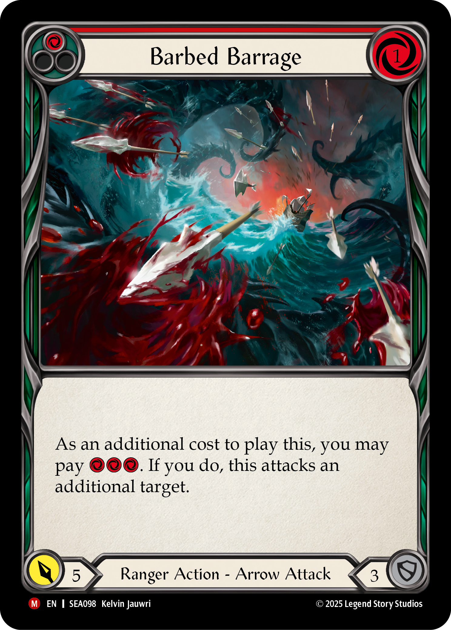 Barbed Barrage (Red) SEA098 (High Seas)