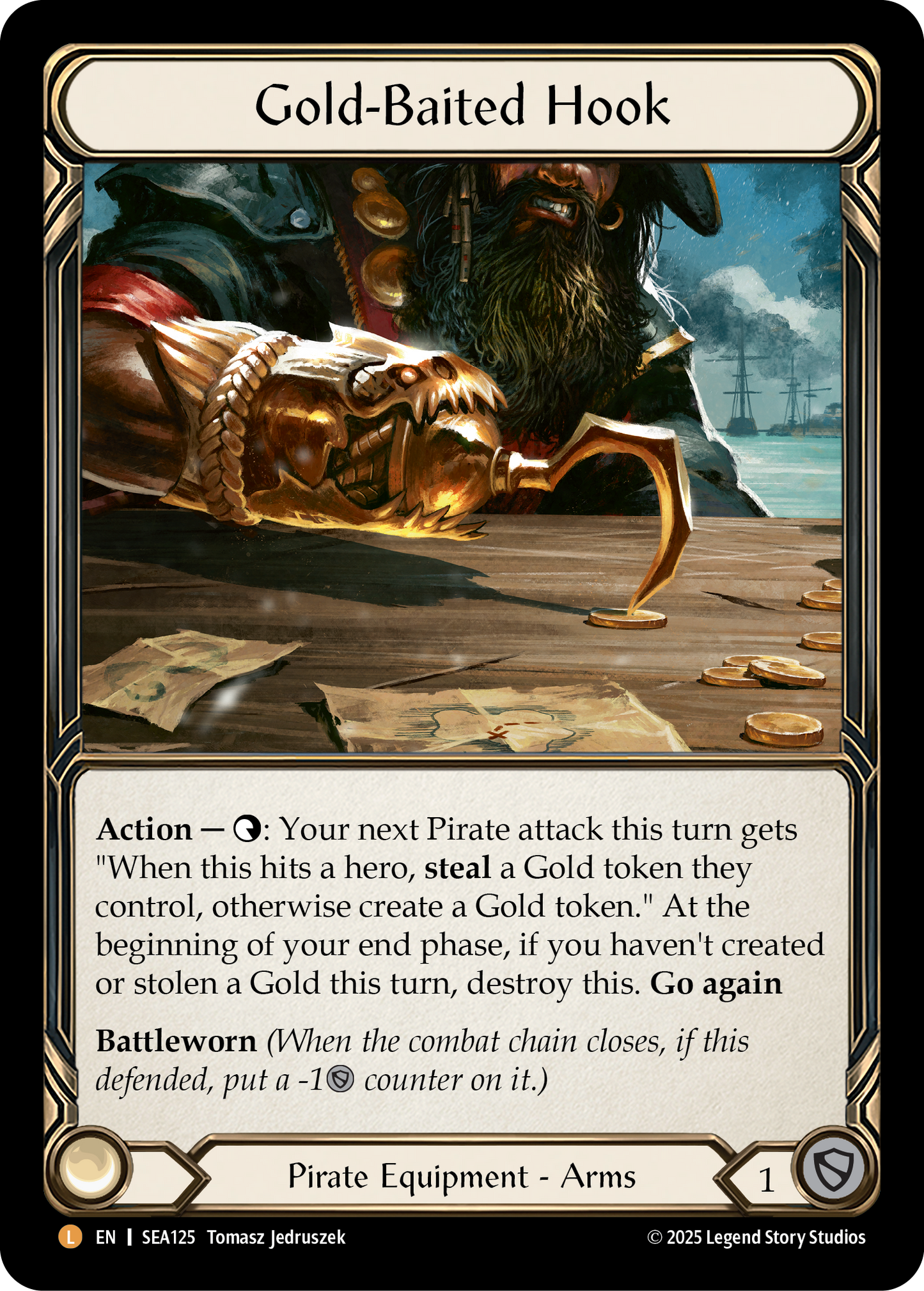 Gold-Baited Hook Rainbow Foil SEA125 (High Seas)