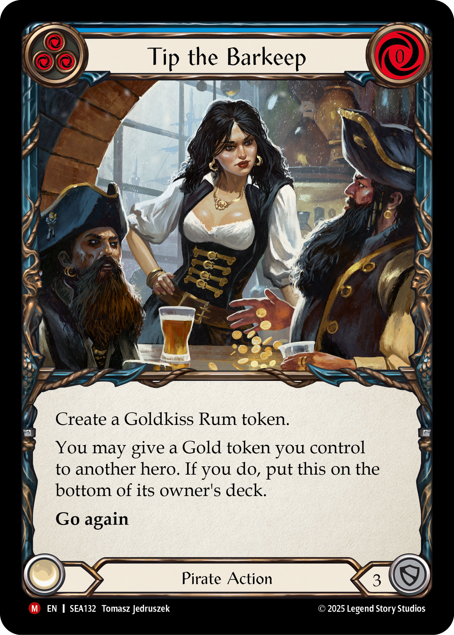 Tip the Barkeep (Blue) SEA132 (High Seas)