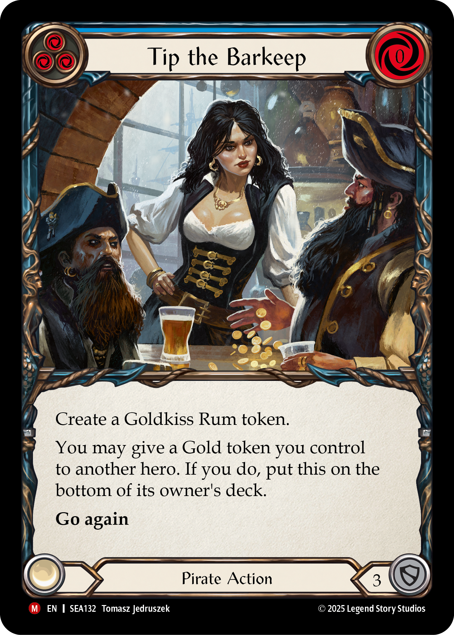 Tip the Barkeep (Blue) SEA132 (High Seas)