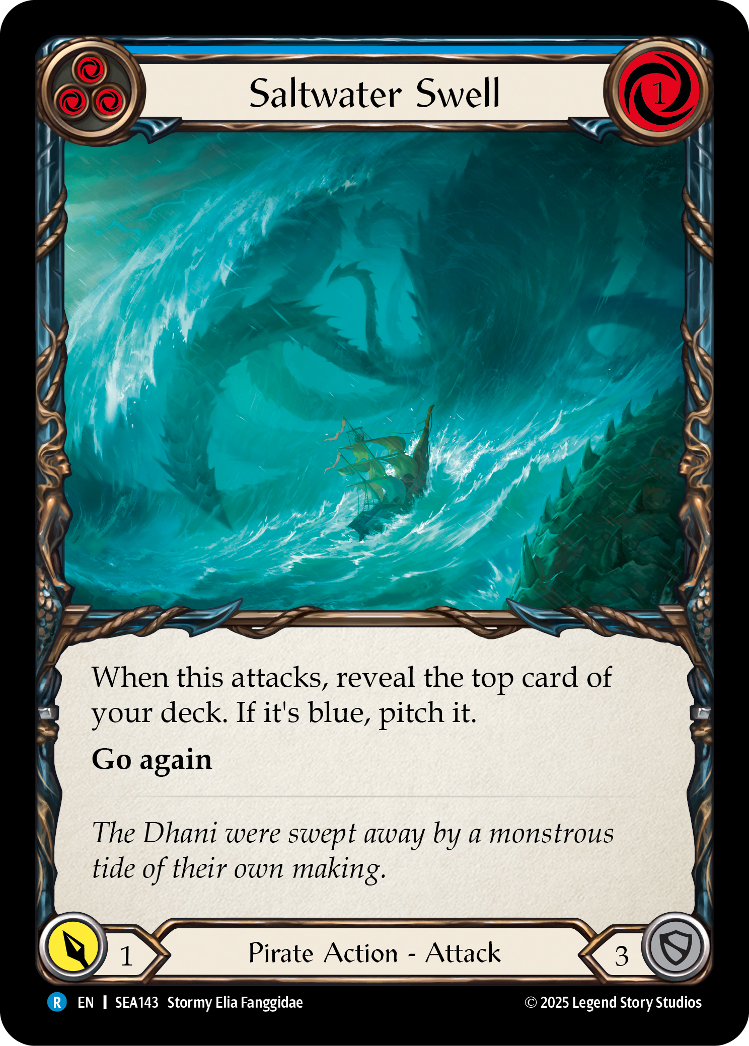 Saltwater Swell (Blue) SEA143 (High Seas)