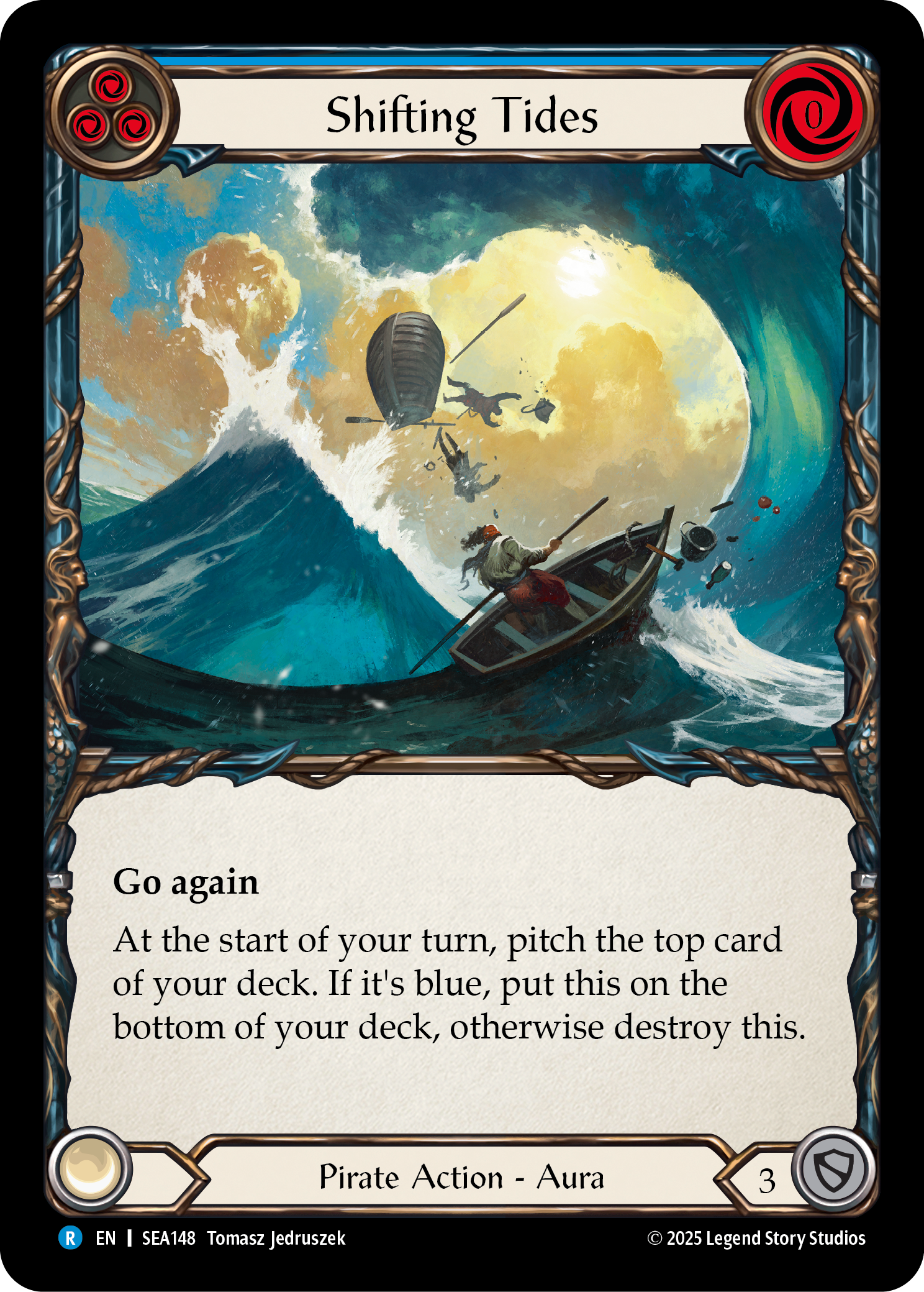 Shifting Tides Rainbow Foil (Blue) SEA148 (High Seas)
