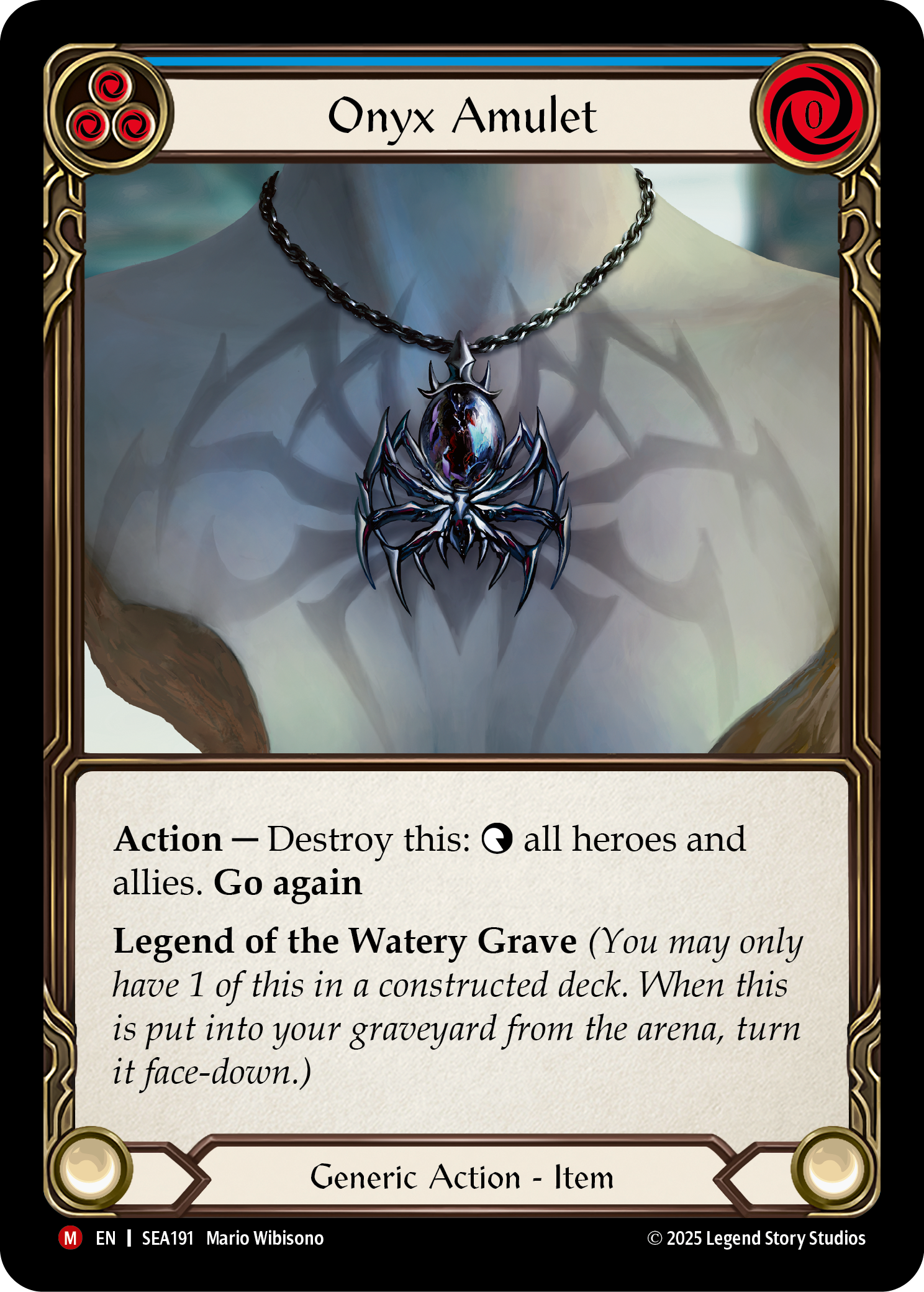 Onyx Amulet (Blue) SEA191 (High Seas)