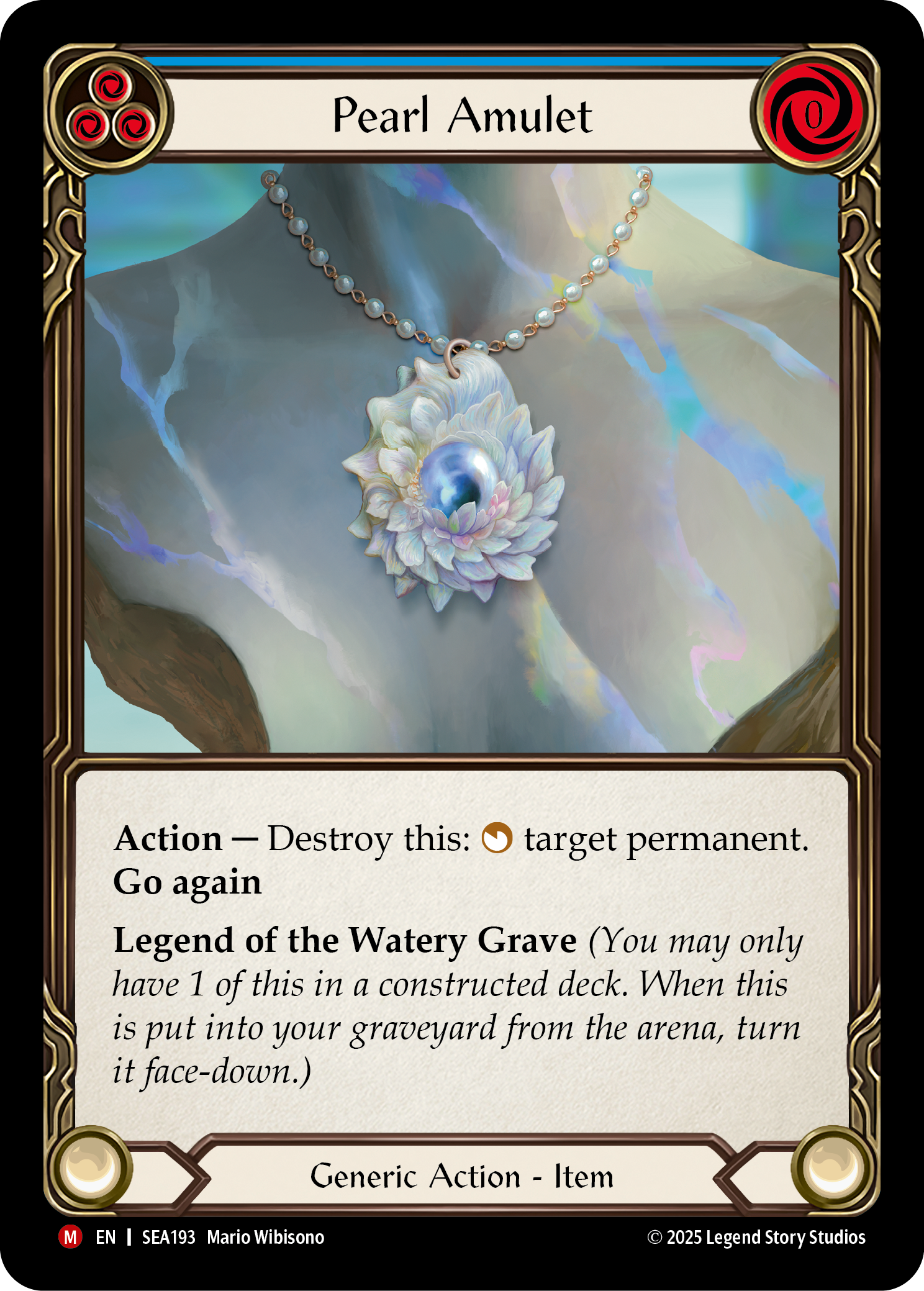 Pearl Amulet (Blue) SEA193 (High Seas)