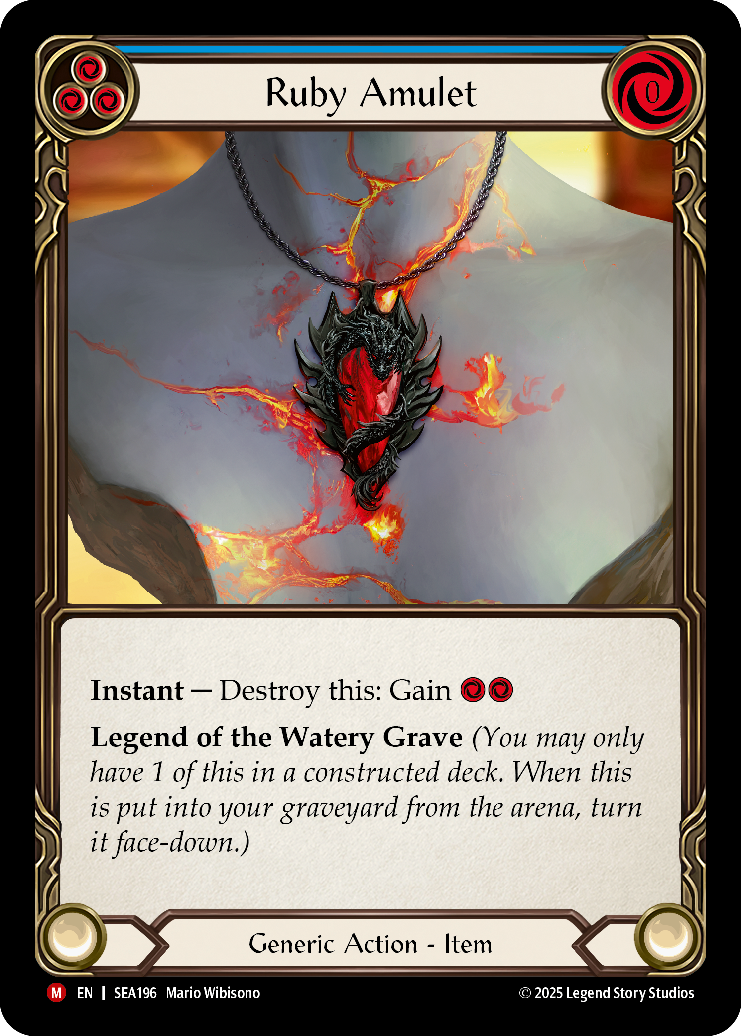Ruby Amulet (Blue) SEA196 (High Seas)