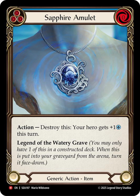 Sapphire Amulet (Blue) SEA197 (High Seas)